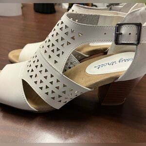 Womens white strap sandals